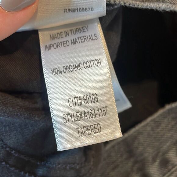 AGolde tapered leg high rise black jeans size 29 - Picture 10 of 13